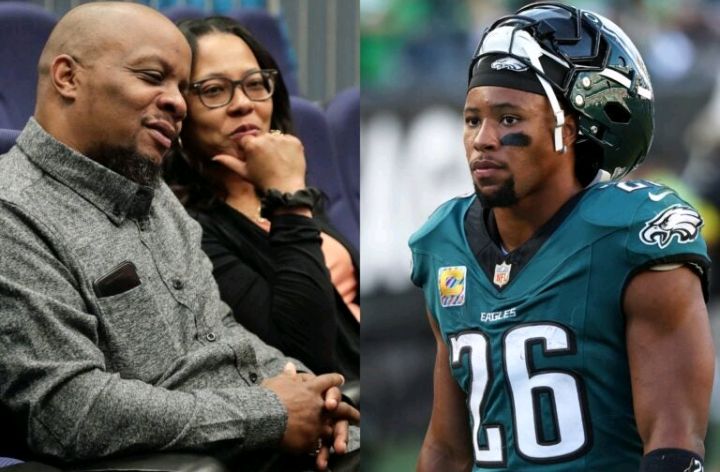 Breaking News: Johnson talks about raising the Eagles running back and NFL star, as well as their journey to help others with the Michael Ann and Saquon Barkley Hope Foundation....see more