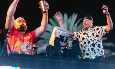 The Best Photos of Donna Kelce, Jason Kelce & the Kelce Family Cheering For Travis Kelce at the 2024 Super Bowl