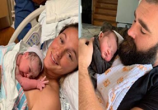 Breaking News: Jason Kelce in Floods of Tears as He Beholds His First Adorable Son in Tears with Over Joyed Wife Kylie Kelce