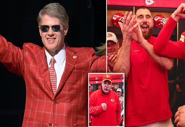 Kansas City Chiefs owner Clark Hunt insists he 'NEVER said anything' about renovating the team's outdated locker room after billionaire was voted the worst owner in the NFL