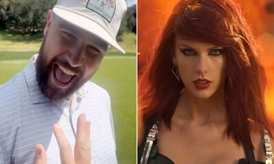 Parsons shared a clip of Kelce lining up a shot with Swift's song 'Bad Blood' blasting out in the background but that wasn't the only reference made to the tight end's superstar girlfriend out on the fairways.