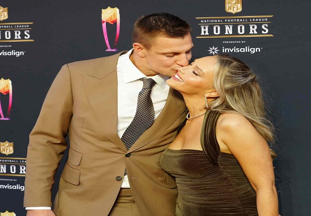 EXCLUSIVE: After four years of marital bliss with his wife Camile, NFL legend Rob Gronkowski joyfully embraces fatherhood as they welcome their first child. Honored Tom Brady by naming son after him
