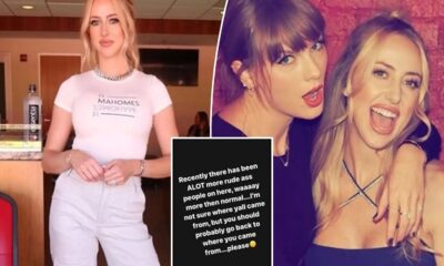 Brittany Mahomes supports Taylor Swift with a nice message showing she remains one of her best friends