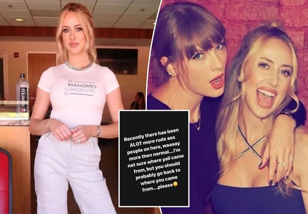 Brittany Mahomes supports Taylor Swift with a nice message showing she remains one of her best friends