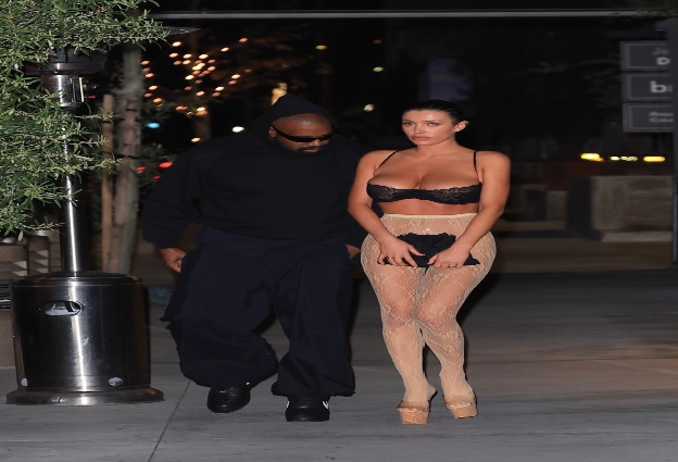 EXCLUSIVE: COME TO YOUR SENSES Bianca Censori wears sheer pants & black lace bra at elegant LA eatery for dinner with Kanye West after marital concerns