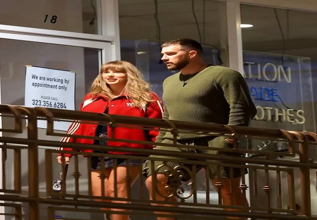 Taylor Swift and Travis Kelce Enjoy Date Night at Sushi Hot Spot in Los Angeles