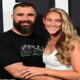 Jason Kelce addresses fake rumors he and wife Kylie are having another baby as he slams 'made-up universe' and jokes he would have a problem if they made it in Milan - because his wife went without him!