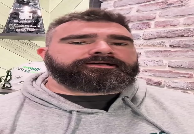 Jason Kelce promotes Eagles Autism Challenge with social media post... after the recently retired center was spotted with brother Travis dining out in Los Angeles