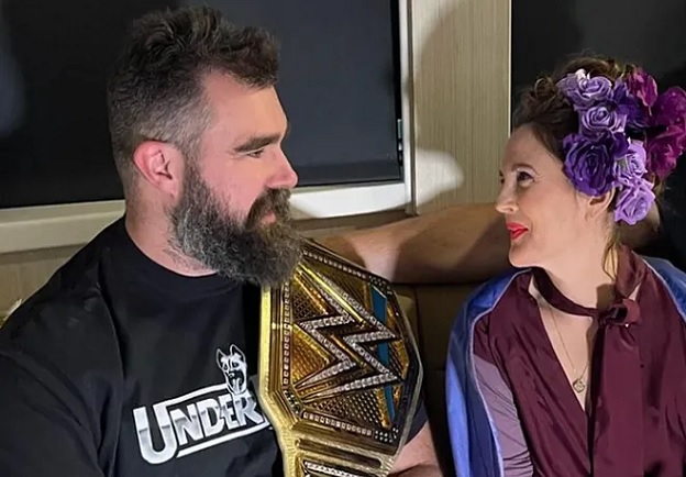 EXCLUSIVE: Jason Kelce receives an unexpected gift following surprise WrestleMania appearance