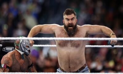 EXCLUSIVE: Jason Kelce 'would be welcomed back to WWE' after surprise WrestleMania appearance in Philadelphia was a major hit with wrestling fans