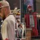 JUST: Jason and Travis Kelce pound beers with adoring frat boys at an afterparty in Cincinnati following New Heights live show… and Kylie Kelce takes selfies with fans as she darts next door for some late-night food