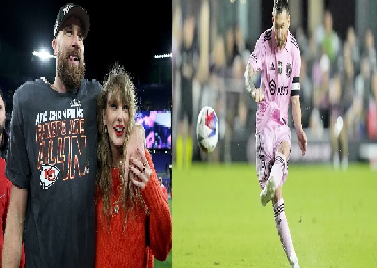 Taylor Swift and Travis Kelce could be in Kansas City to watch Lionel Messi and Inter Miami at Arrowhead on Saturday night, claims MLS analyst Taylor Twellman