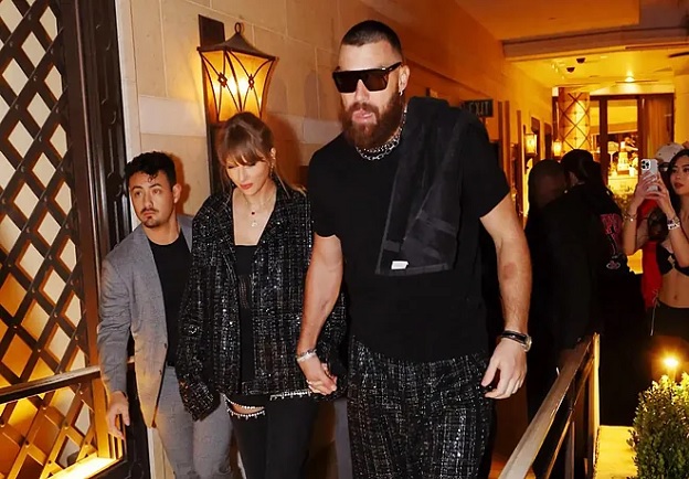 Taylor Swift and Travis Kelce try to avoid paparazzi but still get spotted at low-key date night