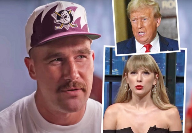 Travis Kelce Put On BLAST By Taylor Swift Fans For Liking Post Featuring Donald Trump -- LOOK!
