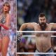 WWE drops Taylor Swift reference as broadcast calls Jason Kelce 'what's her name's brother-in-law' during Eagles legend's surprise appearance at WrestleMania