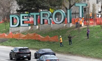 Love it or hate it, 'D-E-T-R-O-I-T' sign installed ahead of NFL Draft gets reactions