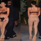JUST IN: Bianca Censori exposes bare bottom in SEE-THROUGH nude tights for dinner date with Kanye West in LA - as her rapper husband is sued by ex Donda Academy employee