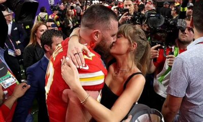 EXCLUSIVE: Travis Kelce opens up on life with Taylor Swift in rare moment on New Heights podcast... as he reveals he is 'having a blast' and 'doesn't know' how he got pop superstar into the NFL: 'She wasn't into sports'