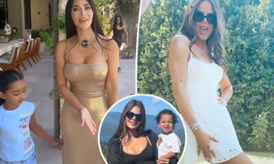 Khloé Kardashian roasts Kim for wearing red carpet gown to son Tatum’s 2nd birthday party: ‘Golden Globe is here’