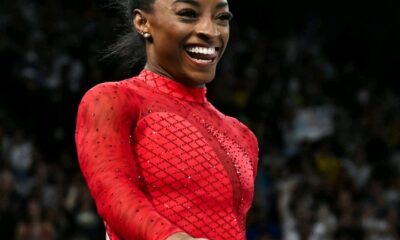 Just in: Simone Biles Wins Her 7th Olympic Gold Medal in "Power Color" Red Leotard Featuring 3,600 Swarovski Crystals