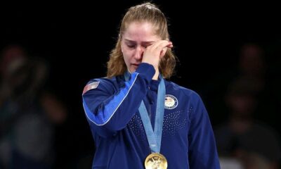 Breaking News: Olympics 2024: Amit Elor in tears after winning gold medal. see more...