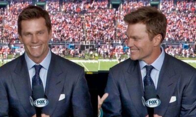 The Entire Internet Noticed The Very Strange & Annoying Habit That Tom Brady Keeps Doing While Working His First Game In Fox Broadcast Booth