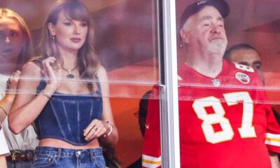 WATCH: Ed Kelce Hangs with Taylor Swift to Watch Travis Kelce Make His NFL Season Debut...see more