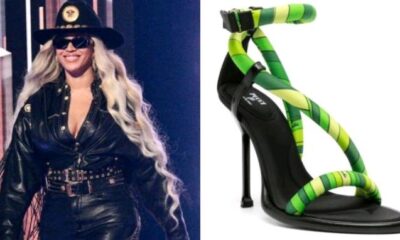 Exclusive: Beyoncé Celebrates Her 43rd Birthday Wearing Green Pucci Sandals...see more