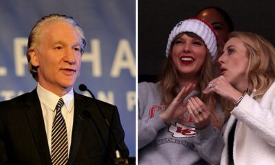 Breaking News: Maher jokes Taylor Swift didn’t sit with Brittany Mahomes at Chiefs game due to NFL wife liking Trump posts...see more