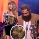 Taylor Swift Makes History: Becomes Most Awarded Artist in VMAs History, gave sweet nod to BF Travis Kelce While Receiving the award with Post Malone by saying —“ Special Thanks to my BF Travis Kelce, everything this man touches turn to Happiness, Fun and Magic and I’m so Lucky” Full story here 👇👇