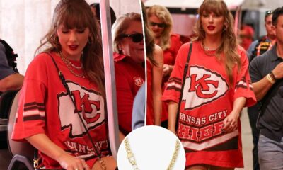 Breaking News: Taylor Swift’s game-day necklace looks just like diamonds — but it’s less than $120...see more