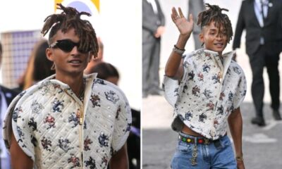 JADEN SMITH was back in Paris, at the Louis Vuitton fashion show, after raising eyebrows with a weird Instagram post....see more