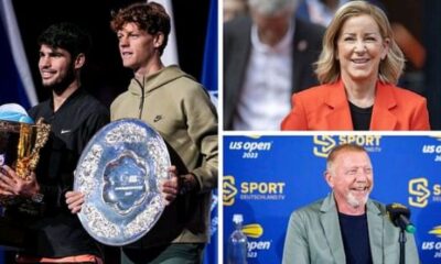 "Gold standard" - Chris Evert, Andre Agassi's ex-coach Brad Gilbert, Boris Becker in awe of Carlos Alcaraz & Jannik Sinner after China Open final...see more