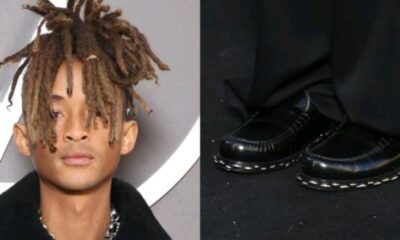 Jaden Smith Carries $36,000 Bag, Wears Metal Shard Penny Loafer to Louis Vuitton Spring 2025 Show...see more