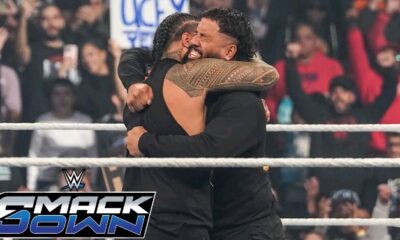 THIS IS SO EMOTIONAL: After many fights, Jimmy and Jey Uso reunite after ripping gold from The Bloodline: SmackDown highlights,...see more