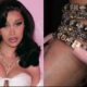 Cardi B Reveals Glimpse of Her Third Baby’s Name on Diamond Bracelet: 'You Can't See My Daughter's Name Yet'...see more