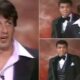 Watch: The moment Muhammad Ali “surprised” Sylvester Stallone at the 1977 Oscars...see more