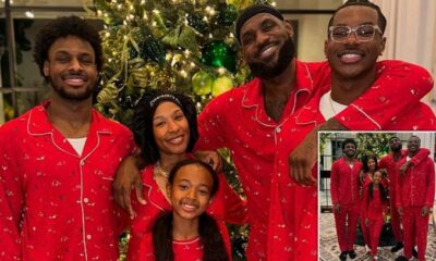 BREAKING: Everyone notices the same thing in LeBron James' Christmas post with Savannah and kids Bronny, Bryce and Zhuri...see more