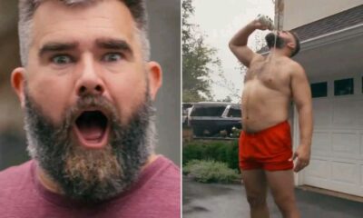 Breaking News: How Jason Kelce Ended Up Washing His Cybertruck Shirtless and Peeing in a Bush for Beer Commercial: ‘I’m a Big Idea Guy’...see more