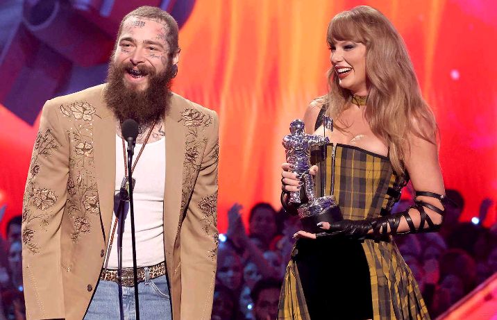 Breaking News: Taylor Swift revealed I might end up with Post Malone, he has help me in my music career and always be there for me when I needed him not like Travis Kelce I help with my flame and still decide to cheat on me...see more