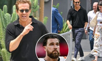 Breaking News: Ryan Reynolds blatantly ignores questions about why Travis Kelce unfollowed him on Instagram...see more