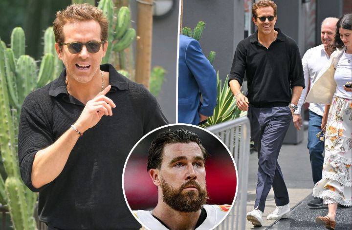 Breaking News: Ryan Reynolds blatantly ignores questions about why Travis Kelce unfollowed him on Instagram...see more