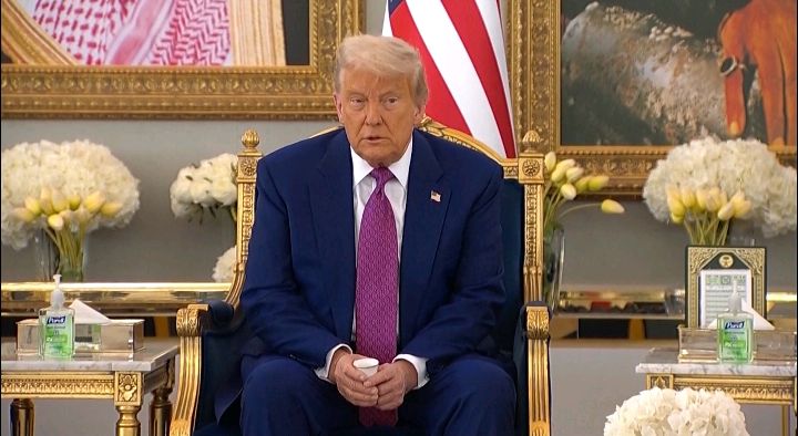 Breaking News: Donald Trump refuse to drink the tea he was served in Saudi Arabia " he said the drink has been poisoned before it was served for me"...see more