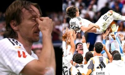 Breaking News: Luka Modrić was in tears as he made his way to the Santiago Bernabéu for the very last time....see more