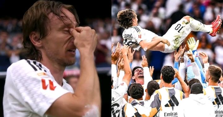 Breaking News: Luka Modrić was in tears as he made his way to the Santiago Bernabéu for the very last time....see more