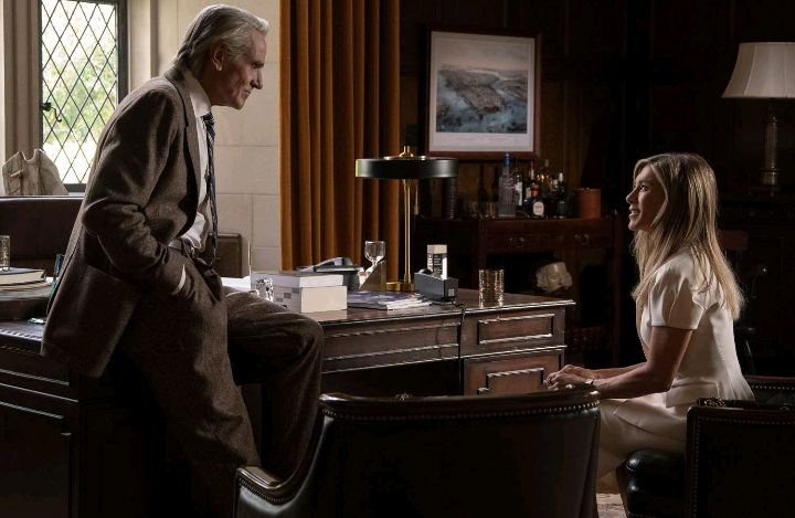 Breaking News: Jennifer Aniston Unites with Her New TV Dad Jeremy Irons in The Morning Show Season 4 First Look...see more