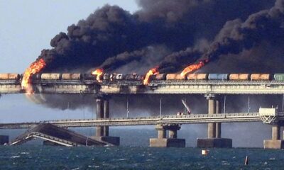 Breaking News: First, Ukraine destroyed 1/3 of Russia’s bomber fleet in a massive drone strike. Then, they launched an underwater attack on the Kerch Bridge that connects Crimea to Russia. See how they’re not kıllıng innocent civilians and children by bombing cities, schools and hospitals? Very mindful. Very demure.
