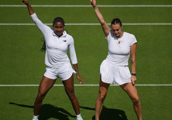 Breaking News: Coco Gauff and Aryna Sabalenka dance at Centre Court and post about it on TikTok and Instagram...see more