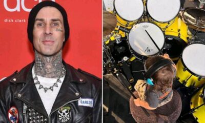 Breaking News: Travis Barker Shares Adorable Photo of 20-Month-Old Son Rocky Thirteen Playing the Drums Like His Dad....see more
