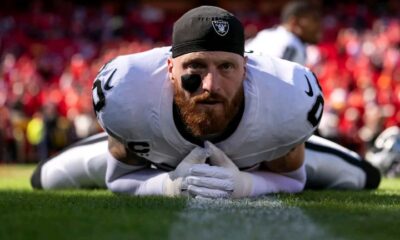 Breaking News: Raiders DE Maxx Crosby injured after receiving tough (but legal) low block vs. Chiefs....see more